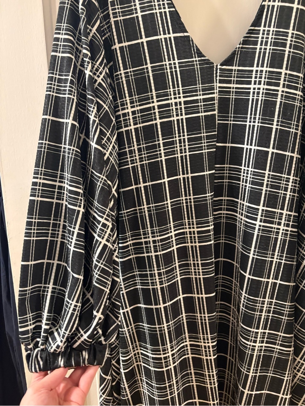 ASOS Plaid Print Trapeze Dress - Picture 4 of 9